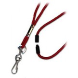 Round Nylon Breakaway 38" Lanyard w/metal swivel hook - 100 pack